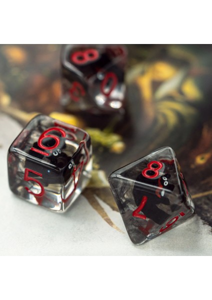 Yarasa Stili Et Animal Dnd Zar D&d Zar Seti D4 D6 D8 D10 D% D12 D20 Çokyüzlü Oyunlar Zar Seti Masa Oyunları Için Mtg Rpg (Yurt Dışından)