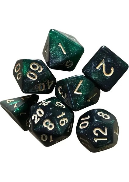 B3 Stili Trpg Dnd Aksesuarları Için Sıcak Çok Taraflı 7-Die Zar Seti Oyun Zar Çokyüzlü D4 D6 D8 D10 D12 D20 Trpg Dnd Aksesuarları Için Zar (Yurt Dışından)