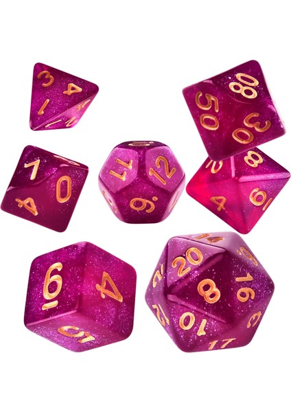 Sarı Stil Star Shine Glitter Sparkles Çokyüzlü Zar Seti D4 D6 D8 D10 D% D12 D20 Trpg Dnd Oyunu Için (Yurt Dışından) fiyatları