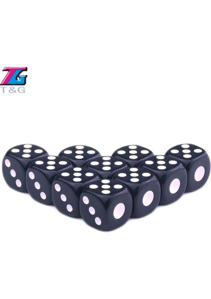 Siyah Stil 8 Renk 14 * 14 * 14MM Casino D6 Standart Noktalı Zar, Kumar Kulübü Bar Oyuncakları Içmek, Eğlence Için Yenilik Küpleri (Yurt Dışından)