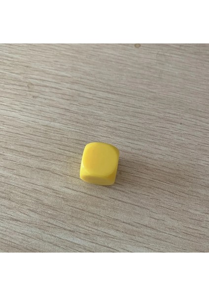 Sarı Stil Lot Filetolu Köşe Boş Zar Dıy Puzzle Oyunu 6 Taraflı Renkli Zar Komik Oyun Aksesuarı 16MM (Yurt Dışından)