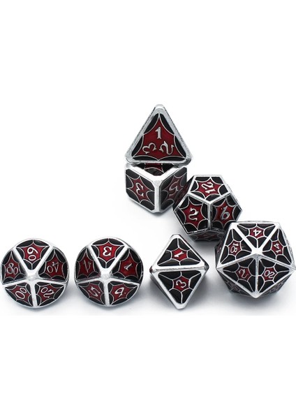 NO.238 Tarzı 2020 Yeni Dnd Metal Zar Rpg Mtg Zar Masa Üstü Rpg'ler Için Zar Kılıfı Dahil Oyun D4 D6 D8 D10 D% D12 D20 Set Çokyüzlü Zar (Yurt Dışından) indirimleri