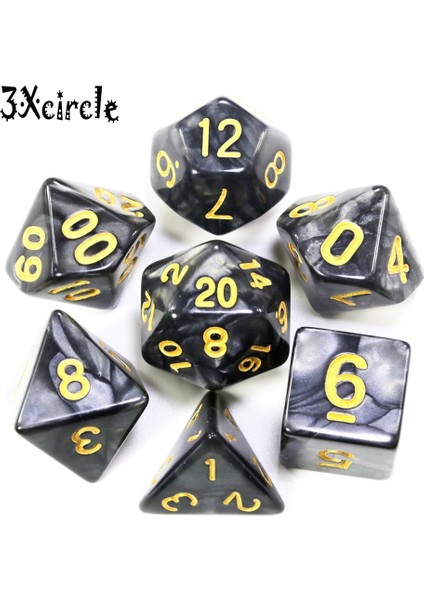 Mor Altın Mürekkep Stili D4, D6, D8, D10, D12, D20 ile Pearlize Efekt Çokyüzlü Zar Seti, Rpg Dnd Masa Oyunu Için, Hediye Olarak (Yurt Dışından) fiyatları