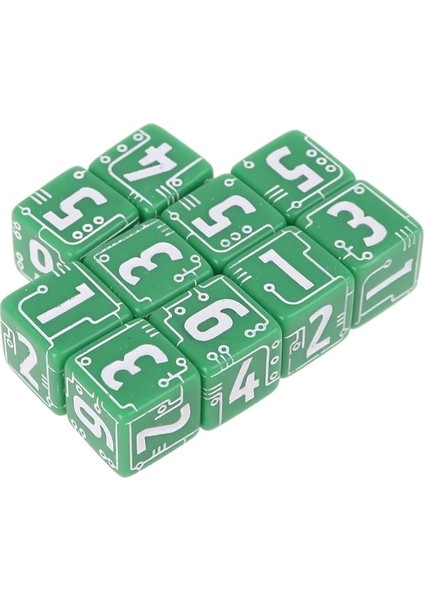 Pembe Tarzı Et 6-Taraflı Çizgi Zar Boncukları Çoklu Renklerde Mevcuttur Masaüstü Masa Tahtası Rol Yapma Oyunları 15MM (Yurt Dışından) fiyatları