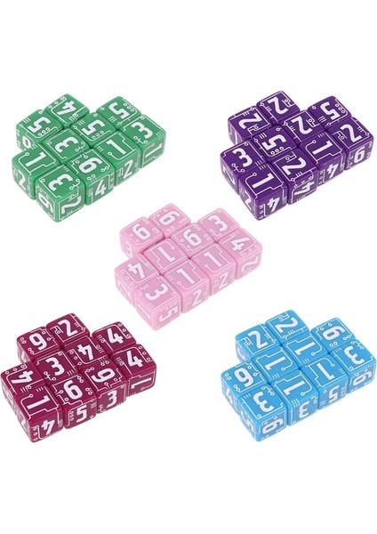 Pembe Tarzı Et 6-Taraflı Çizgi Zar Boncukları Çoklu Renklerde Mevcuttur Masaüstü Masa Tahtası Rol Yapma Oyunları 15MM (Yurt Dışından) fırsatları