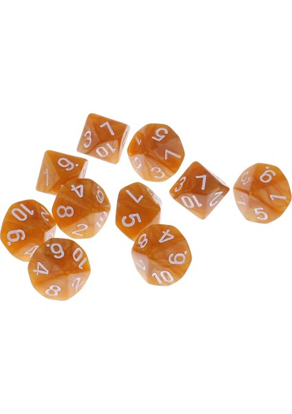 Kırmızı Stil Dungeons And Dragons Için Ded Dices Dnd Rpg Mtg Masa Oyunları D10 Dice - Seçilecek 5 Renk (Yurt Dışından)