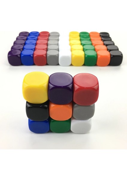 5 Gri Stil 5 Adet Zar 9 Renk Yuvarlak Köşe Akrilik Altıyüzlü Boş Zar Yazabilir Renk Ücretsiz Yaratıcılık Ilginç Dıy Zar Seti (Yurt Dışından) fiyatları