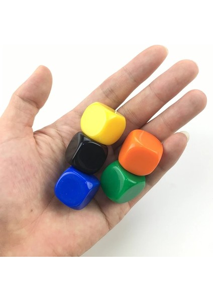 5 Gri Stil 5 Adet Zar 9 Renk Yuvarlak Köşe Akrilik Altıyüzlü Boş Zar Yazabilir Renk Ücretsiz Yaratıcılık Ilginç Dıy Zar Seti (Yurt Dışından) indirimleri