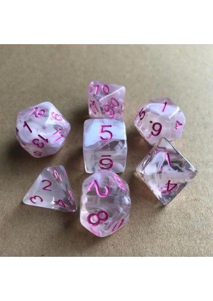 No.19 Tarzı Et Çok Yönlü Zar D&d D4 D6 D8 D10 D% D12 D20 Çokyüzlü Trpg Oyunları Zar Seti Masa Oyunu Eğlencesi Zar (Yurt Dışından) fırsatları