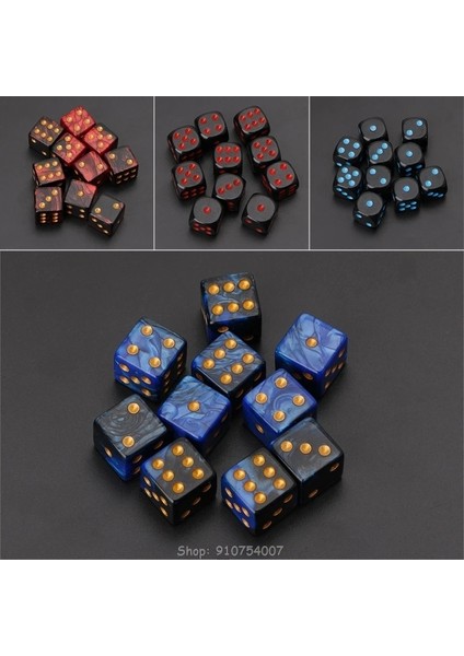 No.4 Tarzı Ulticolor Akrilik Küp Zar Boncuk Altı Taraflı Taşınabilir Masa Oyunları Oyuncak D Dropship (Yurt Dışından) modelleri