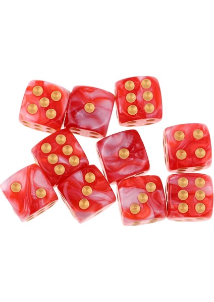 Renk Stili -Yanlı Zar Seti Parlak Renkler Oyun Zarları Oyunlar Casino Hediyeleri Öğretim Masa Oyunu Zarları (Yurt Dışından) fırsatları