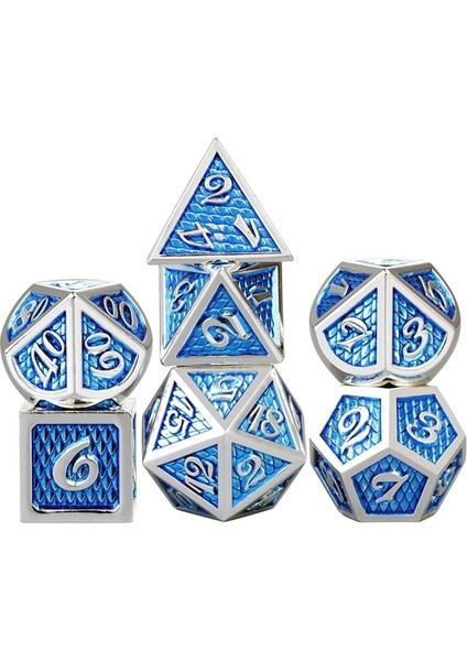 G Tarzı Et Metal Zar Seti Rpg Mtg Dnd Metal Çokyüzlü Zar Rol Yapma Oyunları (Yurt Dışından) fiyatları