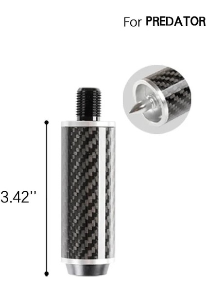 11.8 Inç Bir Stil Predator Pool Cue Veya Snooker Için Karbon Fiber Bilardo Uzatma Masif Ahşap Dayanıklı Kaymaz Cue Uzatma Bilardo Aksesuarları (Yurt Dışından) fırsatları