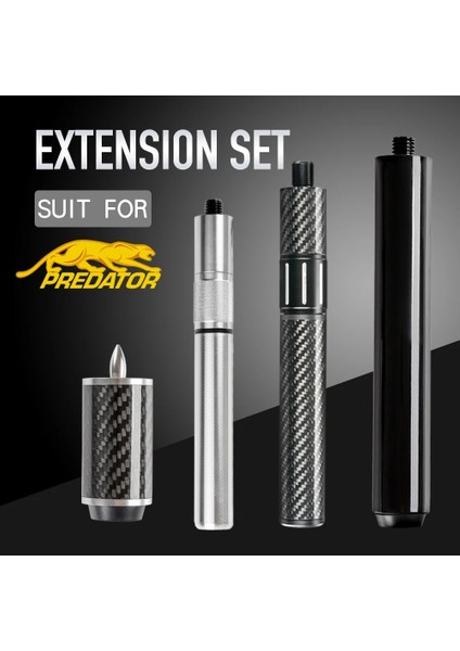 11.8 Inç Bir Stil Predator Pool Cue Veya Snooker Için Karbon Fiber Bilardo Uzatma Masif Ahşap Dayanıklı Kaymaz Cue Uzatma Bilardo Aksesuarları (Yurt Dışından) indirimleri