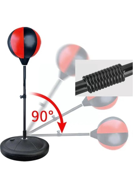 Çocuk Boks Eğitim Topu Ağır Stand cm Ayarlanabilir Dayanıklı Boks Torbası Hız Hedef Eğitimi (Yurt Dışından) fırsatları