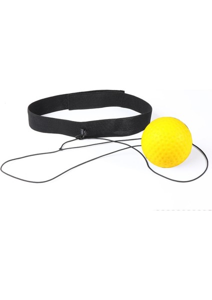 Sarı Stil Başa Takılan Boks Hız Topu Çeviklik Eğitimi Reaksiyon Topu Dekompresyon Havalandırma Elastik Top Egzersiz Ekipmanı Aksesuarları (Yurt Dışından)