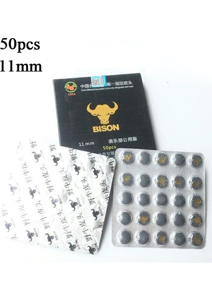 11MM 50 Adet Tarzı M Beden Smh Ool Cue Tips mm Çap Sertlik Ipuçları Bilardo Snooker Aksesuarları (Yurt Dışından)