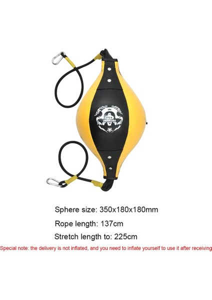 Sarı Stil Boks Topu Pu Armut Boks Torbası Refleks Çift Uçlu Boks Dodge Hız Topu Şişme Zeminden Tavana Boks Torbası (Yurt Dışından)