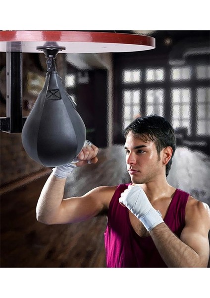 Çekme Halatı Siyah Kırmızı Stili Boks Hız Topu Boks Topu Pu Armut Boks Torbası Muay Thai Punch Boxe Eğitimi Şişme Boxe Refleks Topu Boks Eğitimi Bal (Yurt Dışından) indirimleri