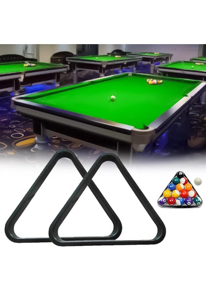 Chaoduo Shop 18CM 18CM Tarzı 1..lastik Bilardo Topu Bilardo Masası Üçgen Rack Oyun Ekipmanları (Yurt Dışından)