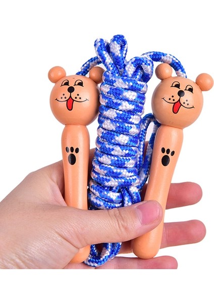 Fare Stili 2m 10COLORS Çocuklar Atlama Ipleri Ahşap Saplı Spor Vücut Geliştirme Fitness Güzel Karikatür Ip Atlama Ipleri (Yurt Dışından) indirimleri