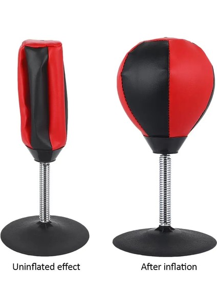 Saf Kırmızı Stil Masa Boks Topu Küçük Eğlenceli Mini Pu Ev Stres Azaltma Ofis Boks Topu Eğlence Spor Mini Boks Topu (Yurt Dışından) modelleri