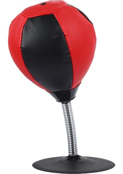 Saf Kırmızı Stil Masa Boks Topu Küçük Eğlenceli Mini Pu Ev Stres Azaltma Ofis Boks Topu Eğlence Spor Mini Boks Topu (Yurt Dışından) fırsatları