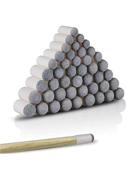50 Adet Tarzı Lastic Gray Cue mm Bilardo Istaka Ipuçları Havuz Istaka Bilardo Bilardo Snooker Aksesuarları (Yurt Dışından) fırsatları