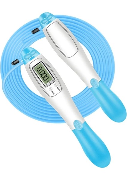 Tel Halat Mavi Stil Elektronik Atlama Ipi, Fitness Ip Atlama Ipi, Kalori Sayaçlı Ip Atlama Ipi, Ayarlanabilir Uzunluklu Akülü Ip Atlama Ipi (Yurt Dışından)