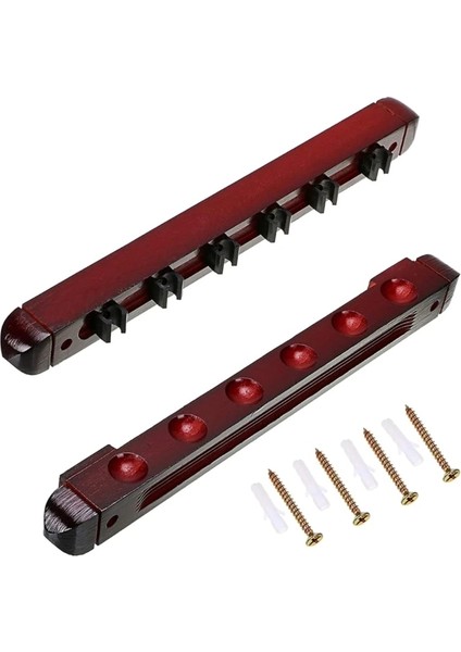 R Stili Duvara Monte Parke Bilardo Cue Rack Havuz Cue Rack 6 Klips (Yurt Dışından)
