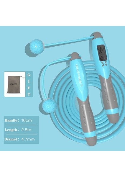 Siyah Stil Elektronik Kablosuz Ip Atlama Ipi Hız Atlama Ipleri Egzersiz Boks Eğitimi Için Crossfit Kaymaz Kolu Ayarlanabilir Tel (Yurt Dışından)