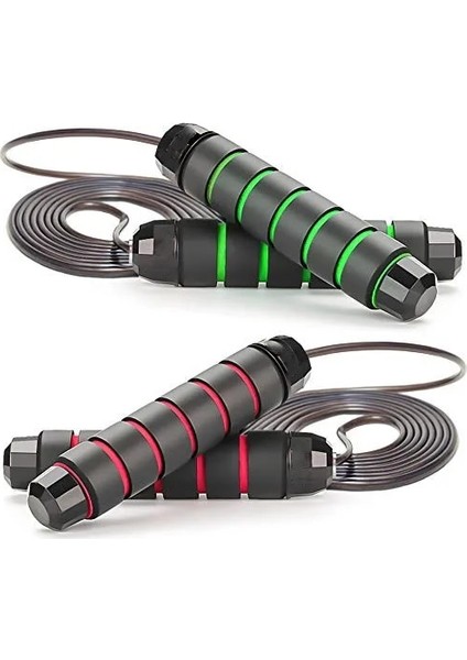 Kırmızı Stil 2 Paket Hızlı Hız Atlama Ipi Rulman Ayarlanabilir Ip Atlama Ipi Crossfit Egzersiz Fitness Egzersiz Kaymaz Kolu (Yurt Dışından)