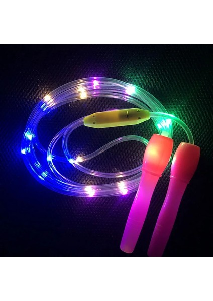 LED Işık Yukarı Atlama Ipleri LED Atlama Rastgele Renk Çocuk Çocuk Tek Aydınlık Vücut Egzersiz Fitness Fitness Aracı (Yurt Dışından)