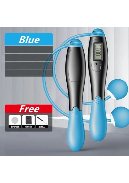 Mavi Stil Atlama Ipi Akıllı Sayaç Topu Ip Atlama Ipi Ağırlıklı Ip Atlama Ipi Spor Oklava Boks Için Ev Eğitmen Atlama Ipi Atlama Ipi (Yurt Dışından)