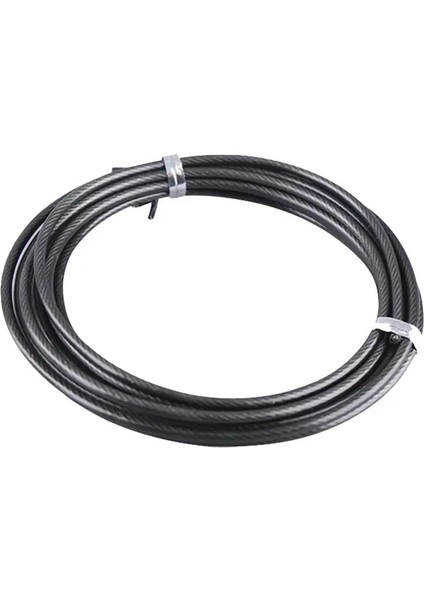 Siyah Stil Dayanıklı Atlama Ipleri Hassas Tasarım Katı 9.84FT Yedek Değiştirilebilir Ip Hız Atlama Atlama Eğitimi Fitness Tel Kablosu (Yurt Dışından)