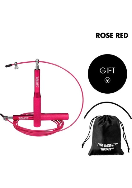 B Gül Kırmızı Tarzı Fitness Salonu Crossfit Hız Atlama Ipi Profesyonel Mma Boks Spor Için Ip Atlama Ipi Atlama Egzersiz Eğitimi Yedek Kablo (Yurt Dışından)