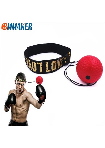 Kırmızı Kauçuk Tarzı Boks Refleks Hız Yumruk Topu Sanda Boksör Yükseltme Tepki Kuvveti El Göz Eğitim Seti Stres Spor Salonu Boks Muay Boks Topu (Yurt Dışından)