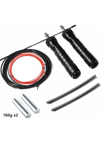 Demir ve Ip Tarzı ile Ağırlıklı Hız Atlama Ipi Kaymaz Saplı Crossfit Boks Fitness Salonu Ev Egzersiz Ekipmanları Için Yedek Çelik Kablolar (Yurt Dışından)