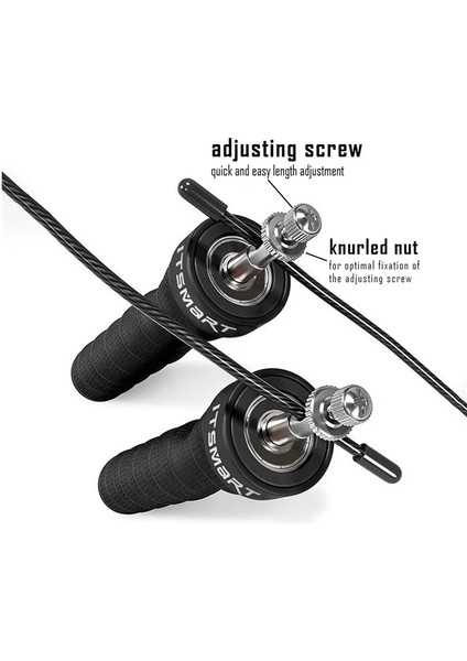 Demir ve Ip Tarzı ile Ağırlıklı Hız Atlama Ipi Kaymaz Saplı Crossfit Boks Fitness Salonu Ev Egzersiz Ekipmanları Için Yedek Çelik Kablolar (Yurt Dışından) indirimleri