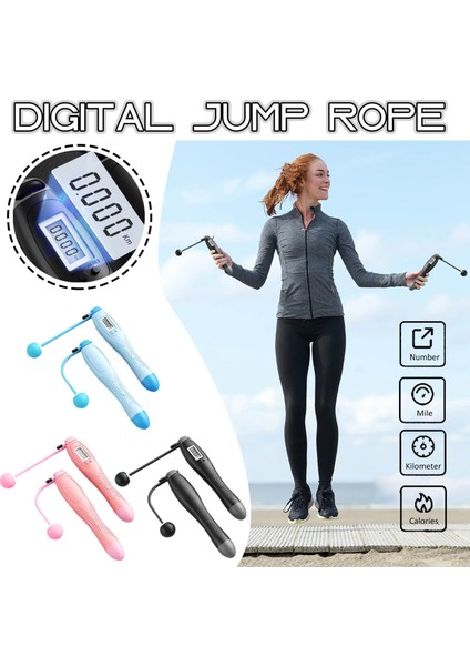 2 Adet Yük Blokları Stili Akülü Atlama Ipleri Akıllı Elektronik Dijital Kablosuz Atlama Ipi Kalori Tüketimi Fitness Vücut Geliştirme Egzersiz Atlama Ipleri (Yurt Dışından) indirimleri