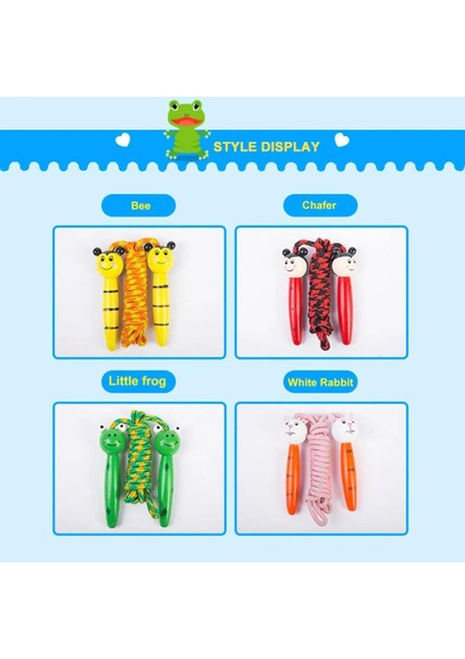 Sarı Stil Ahşap Saplı 6.6ft Ip Atlama Ipi Çocuklar Örgülü Dolaşmayan Kablo Eğlence ve Fitness Için Ip Atlama Ipi Çocuklar (Yurt Dışından) indirimleri