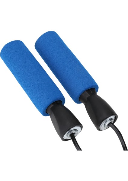 Mavi Stil Ayarlanabilir Uzunluk Ip Atlama Ipi Sünger Kolu Taşınabilir Kaybetmek Ağırlık Eğitimi Fitness Kardiyo Rulman Pvc Atlama Ipi (Yurt Dışından)