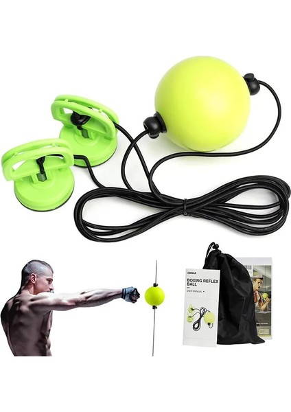 Ayarlanabilir Boks Topu Reaksiyon Hızı Eğitimi Delme Savaş Topu Fitness Ekipmanları Aksesuarları Stres Giderici Havalandırma Topu (Yurt Dışından)