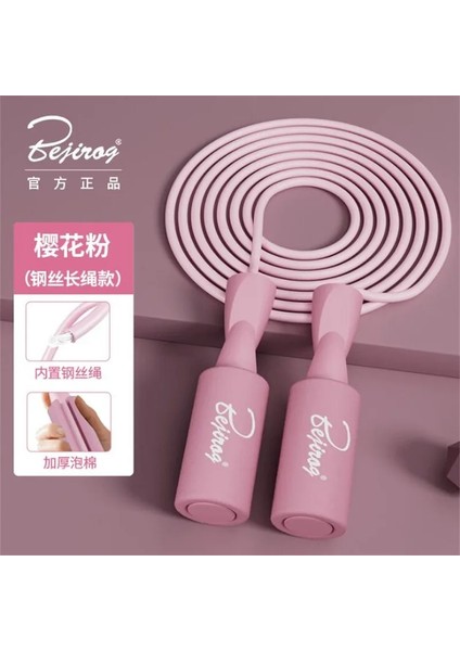 Ipler Tarzı Pembe Rulman Atlama Ipi Erkek Kadın Sessiz ve Kablosuz Atlama Ipi Kapalı Açık Spor Salonu Pvc Ip Atlama Ipleri Spor Fitness Ekipmanları Eğitimi (Yurt Dışından)