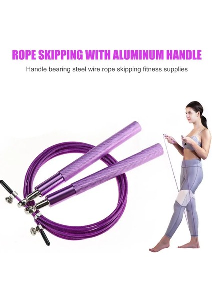 Mavi Stil 3m Atlama Ipleri Fitness Salonu Alüminyum Alaşımlı Tel Halat Boks Fitness Egzersiz Spor Salonu Egzersiz Için Döner Ip Atlama Ipi (Yurt Dışından) indirimleri