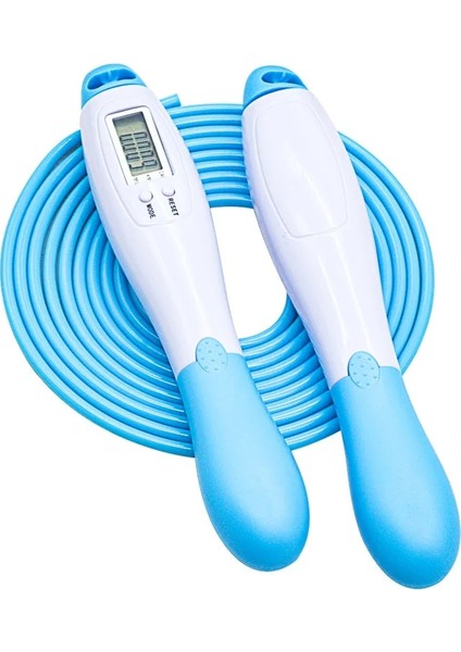 Uzun Ip-Mavi Tarzı Akülü Elektronik Atlama Ipi Fitness Akülü Atlama Akıllı Atlama Ipi ile LCD Ekran Sayma Hızı Atlama Sayacı Spor Salonu (Yurt Dışından)