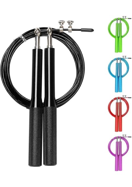 Mor Tarzı Atlama Ipi Ayarlanabilir Egzersiz Eğitim Kablosu Rulman Kaymaz Kolu Atlama Tel Atlama Ipi Kilo Kaybetmek Fitness Aracı (Yurt Dışından)