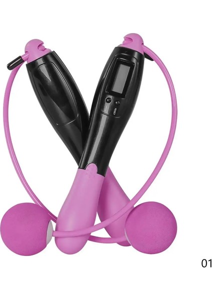 Pembe Tarzı Akıllı Atlama Ipi Fitness Spor Ip Atlama Ipleri Kaymaz El Tutacağı ile Kaymaz El Tutacağı ile LCD Ekran Gösterimi (Yurt Dışından)