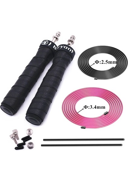 Pembe 5'i 1 Arada Stil Crossfit Ağırlıklı Ip Atlama Ipi Hız Atlama Ipi Erkekler ve Kadınlar Için Ayarlanabilir Aerobik Egzersiz Fitness Ev Spor Salonu Egzersiz Ekipmanları (Yurt Dışından)