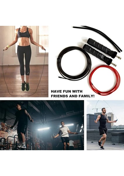 Pembe 5'i 1 Arada Stil Crossfit Ağırlıklı Ip Atlama Ipi Hız Atlama Ipi Erkekler ve Kadınlar Için Ayarlanabilir Aerobik Egzersiz Fitness Ev Spor Salonu Egzersiz Ekipmanları (Yurt Dışından) modelleri